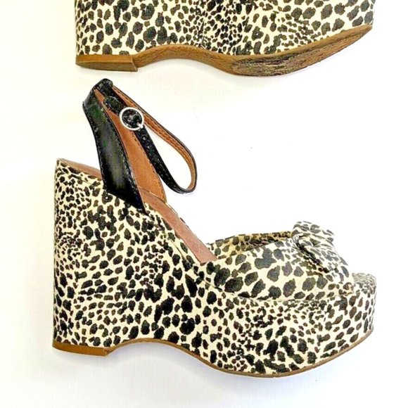 Lucky Brand Leopard Print Wedges - Picture 7 of 10